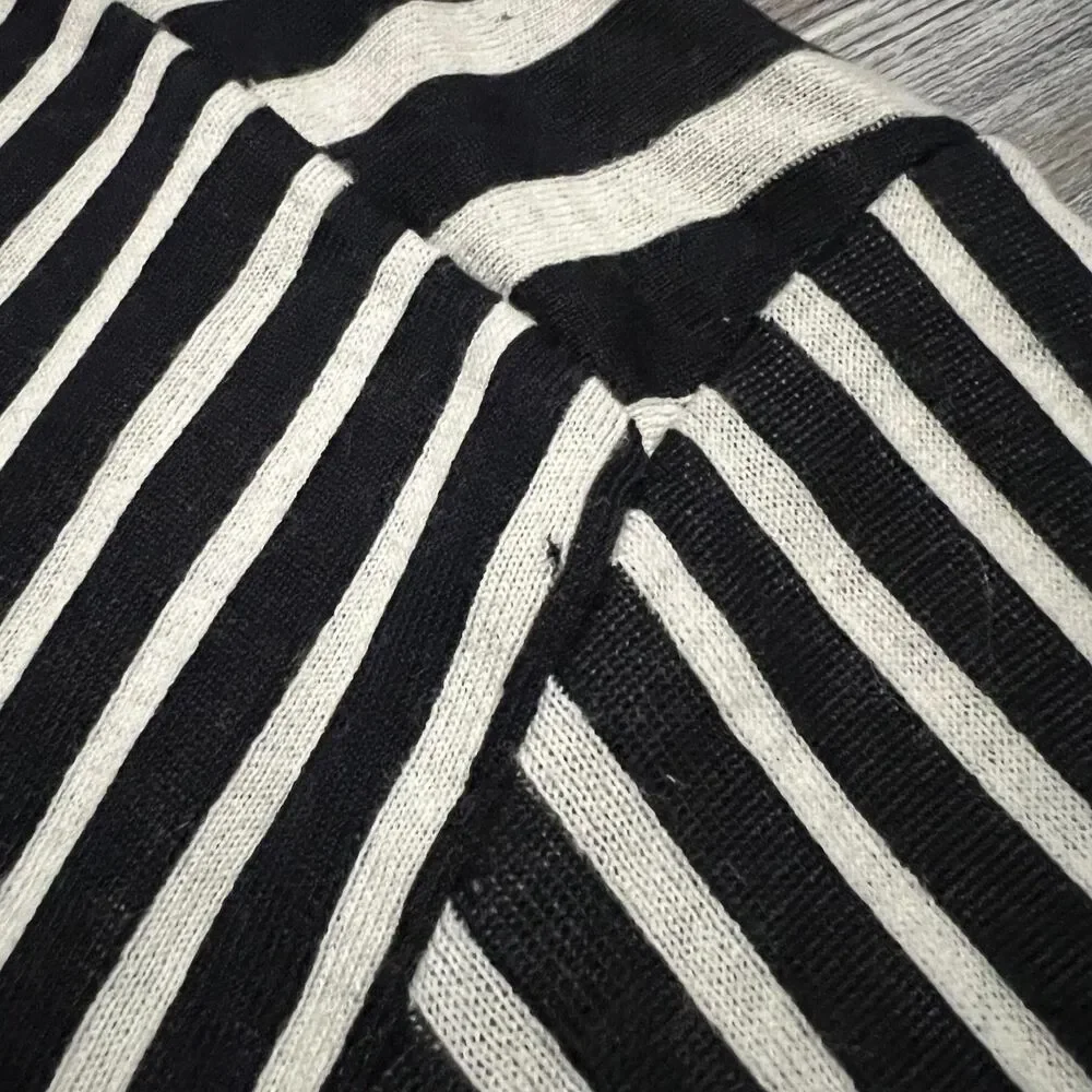 Valentino Boutique Italy Striped Knit Sweater 54 XL Wool Cotton - Picture 10 of 11
